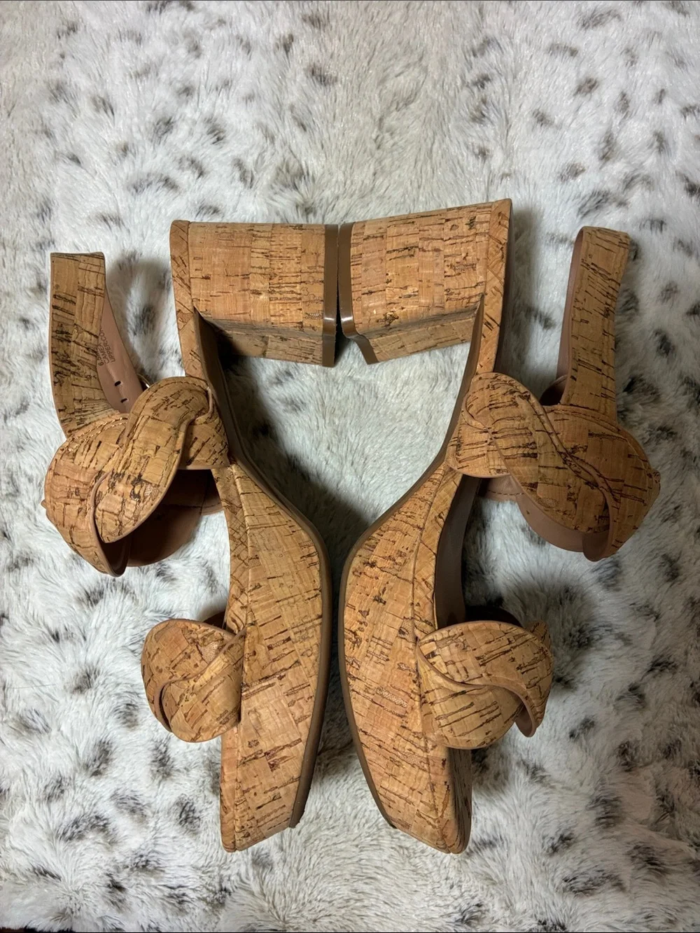 Aerosoles Camea Cork Platform Sandal Size 6.5 EUC